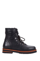 Women's Zipper Detailed Leather Boots | Derimod Women's Zipper Detailed Leather Boots | Derimod