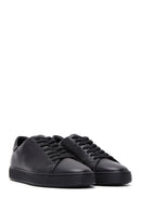 Male Black Lace-Up Leather Sneaker | Derimod Male Black Lace-Up Leather Sneaker | Derimod