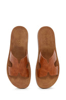 Women's Tan Casual Slippers | Derimod Women's Tan Casual Slippers | Derimod