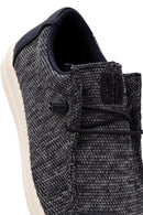 Derimod Zero Men's Navy Blue Fabric Casual Shoes | Derimod Derimod Zero Men's Navy Blue Fabric Casual Shoes | Derimod