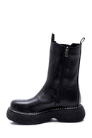 Women's Leather Thick Soled Long Chelsea Boots | Derimod Women's Leather Thick Soled Long Chelsea Boots | Derimod