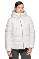 Geox Kadın Beyaz W Dalyla Kapüşonlu Mont | Derimod Geox Kadın Beyaz W Dalyla Kapüşonlu Mont | Derimod