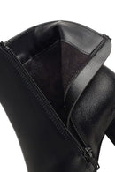 Kadın Siyah Fermuarlı Kalın Topuklu Deri Bot | Derimod Kadın Siyah Fermuarlı Kalın Topuklu Deri Bot | Derimod