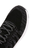 Derimod Zero Men's Black Lace-Up Thick Soled Fabric Sneaker | Derimod Derimod Zero Men's Black Lace-Up Thick Soled Fabric Sneaker | Derimod