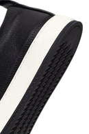 Male Black Lace-Up Leather Sneaker | Derimod Male Black Lace-Up Leather Sneaker | Derimod