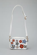 Women's Crossbody Bag with Flower Detail | Derimod Women's Crossbody Bag with Flower Detail | Derimod