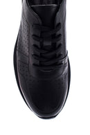 Men's Leather Perforated Sneaker | Derimod Men's Leather Perforated Sneaker | Derimod