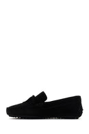 Erkek Siyah Süet Deri Casual Loafer | Derimod Erkek Siyah Süet Deri Casual Loafer | Derimod