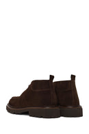 Male Brown Lace-up Suede Casual Boots | Derimod Male Brown Lace-up Suede Casual Boots | Derimod