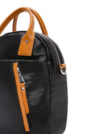 Women's Black Long Strap Backpack | Derimod Women's Black Long Strap Backpack | Derimod