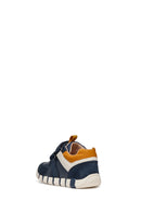 Geox Baby Boy Navy Blue Iupidoo Banded Leather Sneakers | Derimod Geox Baby Boy Navy Blue Iupidoo Banded Leather Sneakers | Derimod
