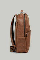Tan Men's Leather Backpack | Derimod Tan Men's Leather Backpack | Derimod