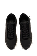 Derimod Zero Men's Black Lace-Up Thick Soled Fabric Sneaker | Derimod Derimod Zero Men's Black Lace-Up Thick Soled Fabric Sneaker | Derimod