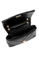 Kadın Siyah Zincir Askılı Kapitone Omuz Çantası | Derimod Kadın Siyah Zincir Askılı Kapitone Omuz Çantası | Derimod