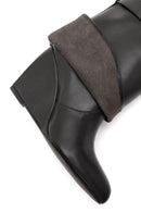 Woman Black Wedge Heel Boots | Derimod Woman Black Wedge Heel Boots | Derimod