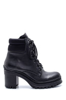 Women's Lace-Up Heeled Boots | Derimod Women's Lace-Up Heeled Boots | Derimod