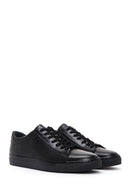 Men's Black Lace-up Leather Sneaker | Derimod Men's Black Lace-up Leather Sneaker | Derimod