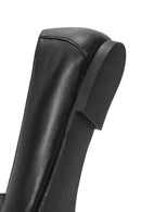 Women's Black Buckle Detailed Leather Ballerinas | Derimod Women's Black Buckle Detailed Leather Ballerinas | Derimod