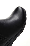 Women's Black Leather Wedge Heel Boots | Derimod Women's Black Leather Wedge Heel Boots | Derimod