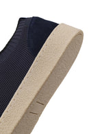 Male Navy Lace-up Suede Leather Sneaker | Derimod Male Navy Lace-up Suede Leather Sneaker | Derimod