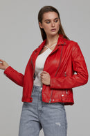 Gına Kadın Deri Ceket | Derimod Gına Kadın Deri Ceket | Derimod