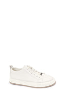 Male White Lace-Up Leather Sneaker | Derimod Male White Lace-Up Leather Sneaker | Derimod