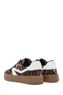 Kadın Leopar Bağcıklı Kalın Tabanlı Sneaker | Derimod Kadın Leopar Bağcıklı Kalın Tabanlı Sneaker | Derimod