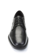 Geox Men's Black Brayden Laced Leather Masculine Classic Shoes | Derimod Geox Men's Black Brayden Laced Leather Masculine Classic Shoes | Derimod
