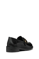 Geox Women's Black Walk Pleasure Leather Masculine Loafer | Derimod Geox Women's Black Walk Pleasure Leather Masculine Loafer | Derimod