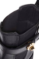 Women's Black Buckle Detailed Leather Chelsea Boots | Derimod Women's Black Buckle Detailed Leather Chelsea Boots | Derimod
