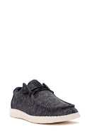 Derimod Zero Men's Navy Blue Fabric Casual Shoes | Derimod Derimod Zero Men's Navy Blue Fabric Casual Shoes | Derimod