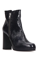 Women's Patent Leather Heeled Boots | Derimod Women's Patent Leather Heeled Boots | Derimod