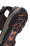 Skechers Men's Brown Tresmen - Ryer Fabric Sandals | Derimod Skechers Men's Brown Tresmen - Ryer Fabric Sandals | Derimod