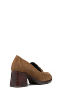 Geox Kadın Taba Walk Pleasure Toka Detaylı Süet Deri Topuklu Ayakkabı | Derimod Geox Kadın Taba Walk Pleasure Toka Detaylı Süet Deri Topuklu Ayakkabı | Derimod