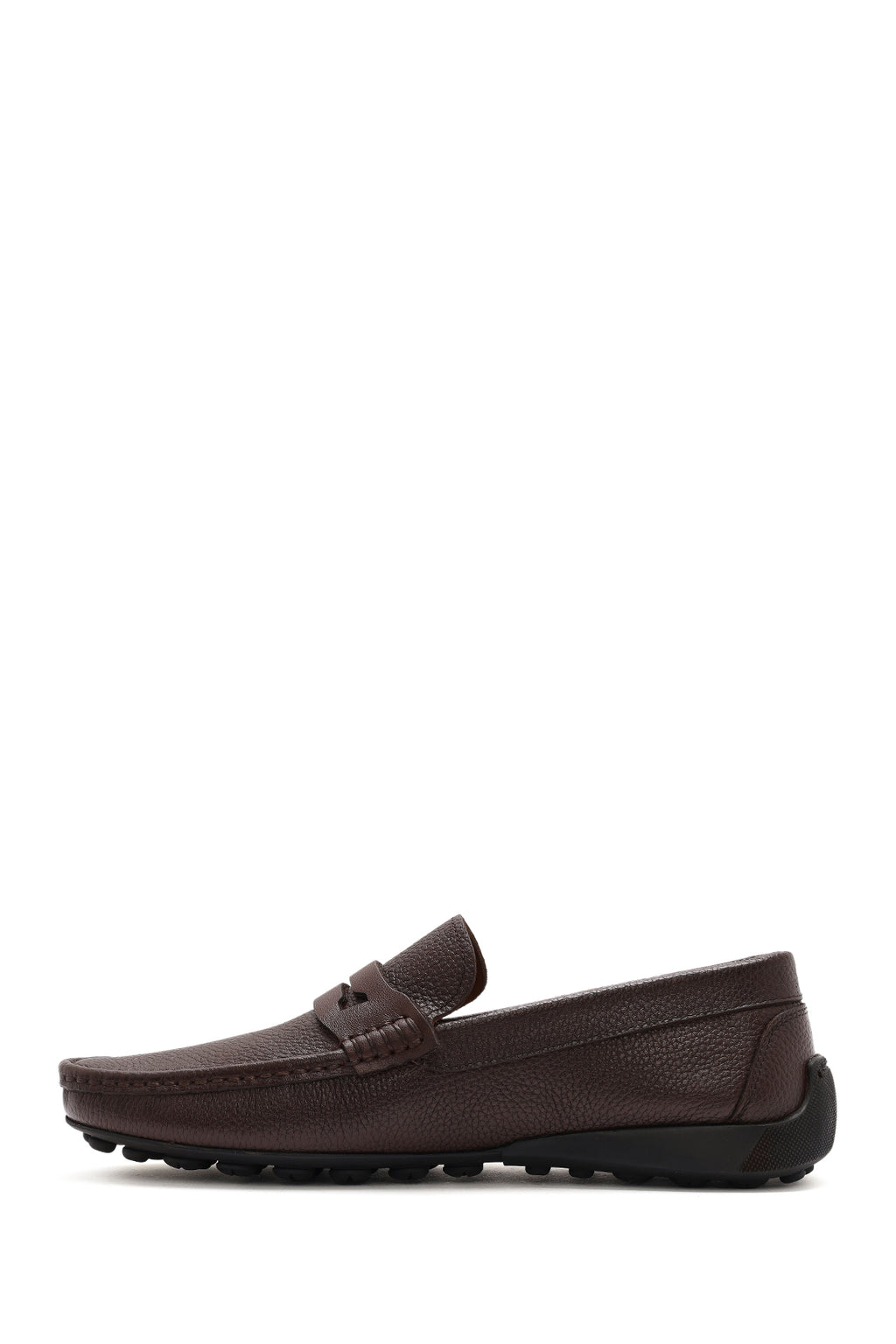 Erkek Kahverengi Deri Casual Loafer