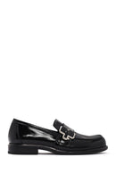 Women's Black Patent Leather Masculine Loafer | Derimod Women's Black Patent Leather Masculine Loafer | Derimod