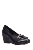 Women's Tassel Detailed Wedge Heeled Shoes | Derimod Women's Tassel Detailed Wedge Heeled Shoes | Derimod