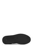 Erkek Siyah Bağcıklı Deri Sneaker | Derimod Erkek Siyah Bağcıklı Deri Sneaker | Derimod