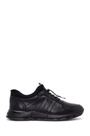 Male Black Lace-up Leather Sneaker | Derimod Male Black Lace-up Leather Sneaker | Derimod