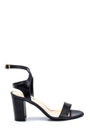 Women's Thick Heeled Leather Sandals | Derimod Women's Thick Heeled Leather Sandals | Derimod