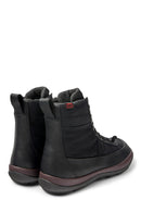 Camper Women's Black Peu Pista Gm Leather Detailed Boots | Derimod Camper Women's Black Peu Pista Gm Leather Detailed Boots | Derimod