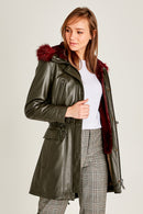 Annamaria Kadın Deri Ceket | Derimod Annamaria Kadın Deri Ceket | Derimod