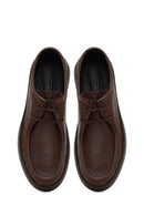 Male Brown Lace-up Leather Casual Shoes | Derimod Male Brown Lace-up Leather Casual Shoes | Derimod