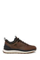Geox Men's Brown U Spherica Active Lace-Up Waterproof Leather Sneaker | Derimod Geox Men's Brown U Spherica Active Lace-Up Waterproof Leather Sneaker | Derimod
