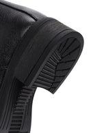 Women's Black Leather Zippered Boots | Derimod Women's Black Leather Zippered Boots | Derimod