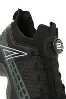 Erkek Haki Bağcık Mekanizmalı Kalın Tabanlı Deri Sneaker | Derimod Erkek Haki Bağcık Mekanizmalı Kalın Tabanlı Deri Sneaker | Derimod