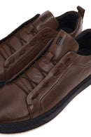 Male Brown Lace-Up Leather Sneaker | Derimod Male Brown Lace-Up Leather Sneaker | Derimod