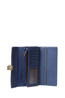 Kadın Lacivert Suni Deri Cüzdan | Derimod Kadın Lacivert Suni Deri Cüzdan | Derimod