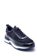 Erkek Deri Süet Detaylı Sneaker | Derimod Erkek Deri Süet Detaylı Sneaker | Derimod