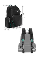 Kadın Siyah Kumaş Sırt Çantası | Derimod Kadın Siyah Kumaş Sırt Çantası | Derimod